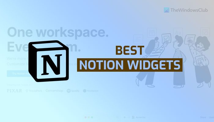 Best Notion widgets you can install