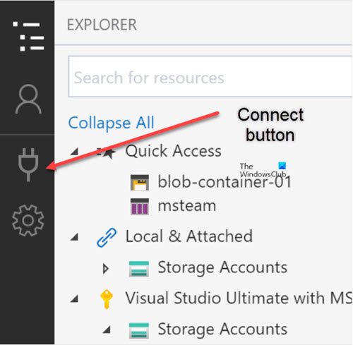 Azure Connect Button