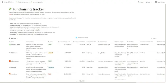 Best Notion templates for startups and project management