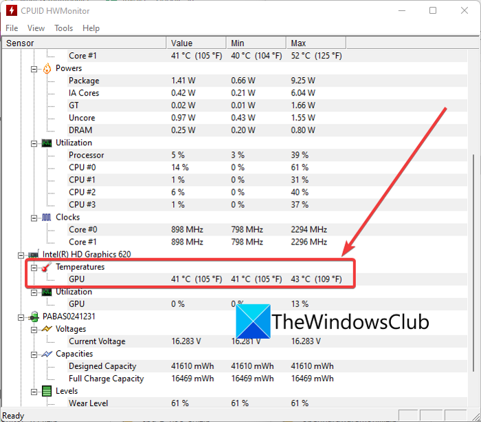 by Værdiløs alligevel How to check the GPU Temperature in Windows 11/10