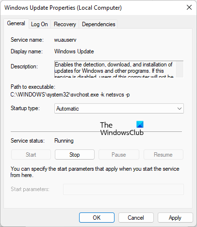 check status of Windows Update Service