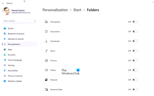 How to show or hide Most Used apps in Start Menu on Windows 11