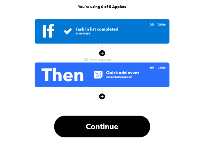 How to connect and sync Microsoft To Do with Google Calendar using IFTTT