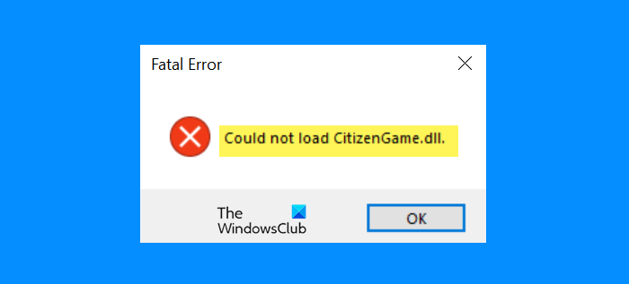 Could Not Load Citizengame.DLL in FiveM