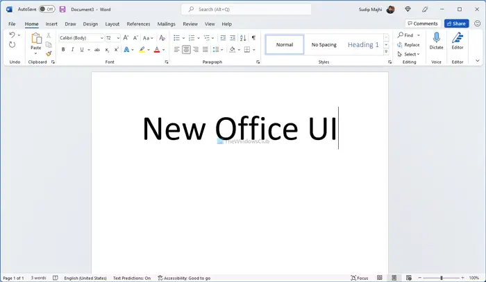How to get the new Office UI on Windows