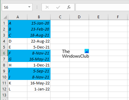 highlight dates earlier than today Excel