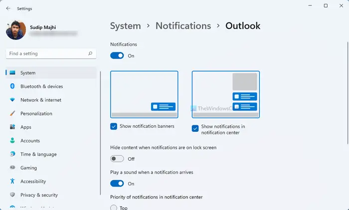 Microsoft Outlook notifications not working on Windows 11/10