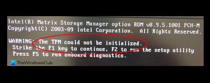 The TPM could not be initialized after BIOS update TPM could not be initialized after BIOS update