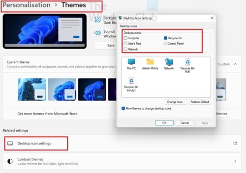 Desktop Icons Not Showing In Windows 11 10