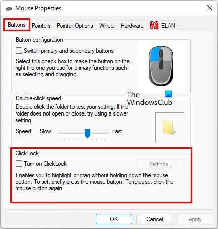 How to slow down the mouse's double click speed in Windows 7 and 8