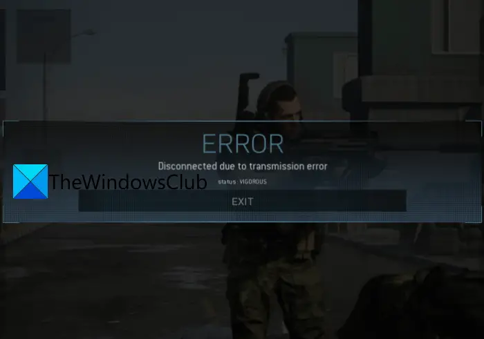 Disconnected due to transmission error on Modern Warfare