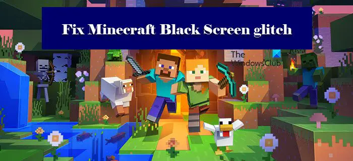 Исправить глюк с черным экраном Minecraft