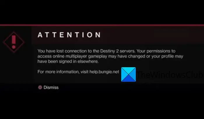 Fix You have lost connection to the Destiny 2 servers error