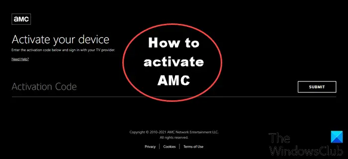 How to activate AMC
