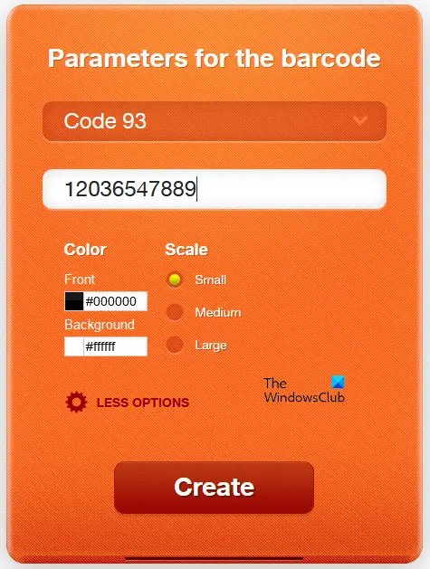 Online Barcode Generator tool