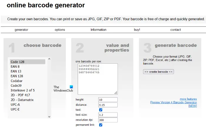 Online Barcode Generator