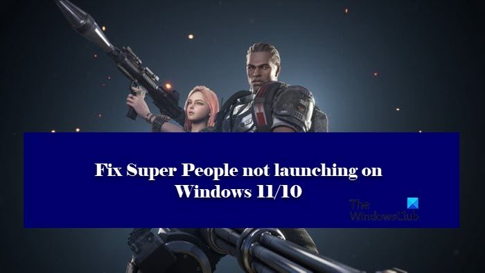 Super People not launching or working on Windows PC