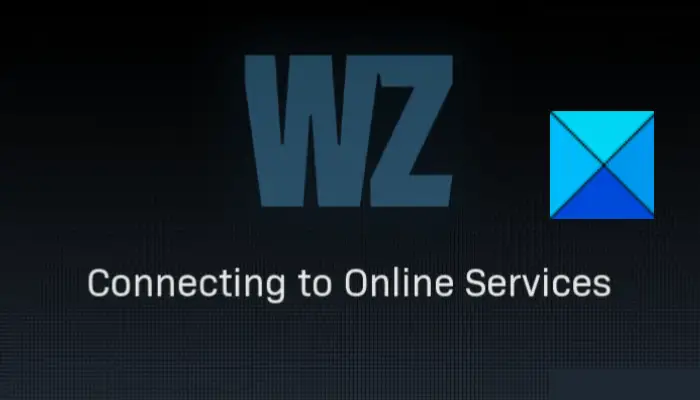 Warzone застрял при подключении к онлайн-сервисам