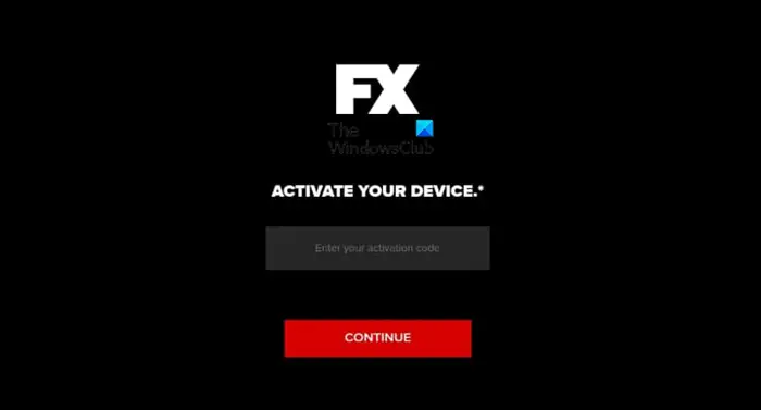 How to activate FXNOW (FX Network) account