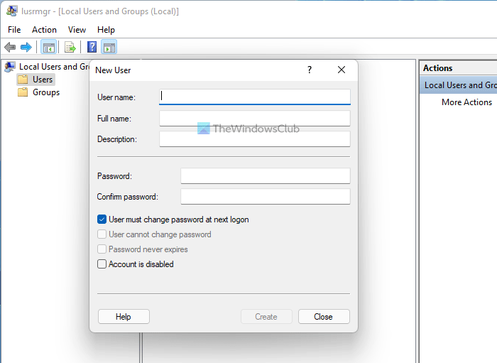 Come creare un nuovo account locale in Windows 11
