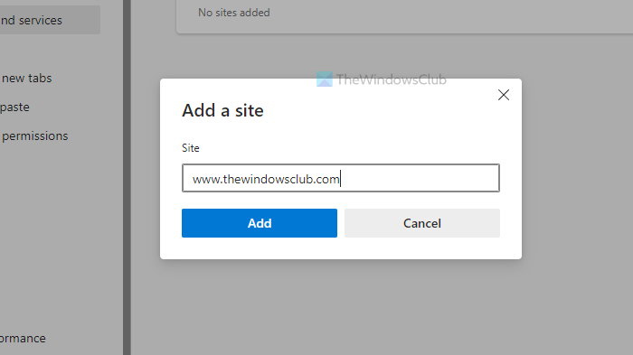 Enable Enhanced security exceptions in Microsoft Edge
