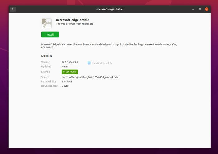 How to install Microsoft Edge on Linux