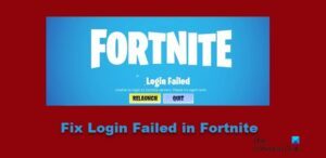 Fix Login failed in Fortnite