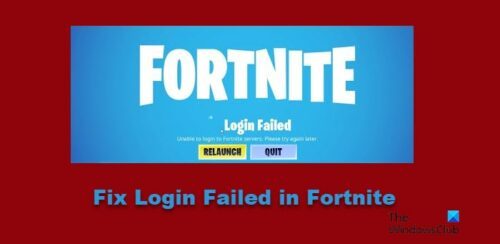 How to fix Login Failed in Fortnite