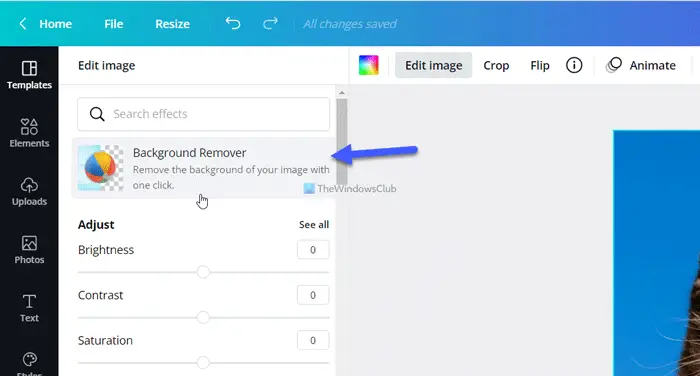 How to remove image background using Canva