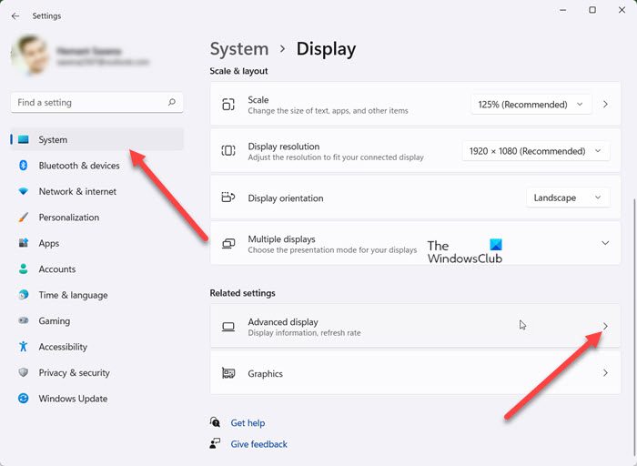 System Advanced Display