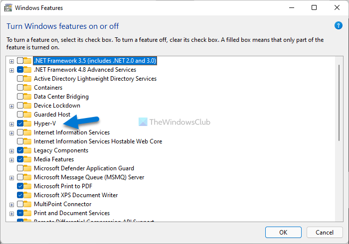 Error 0x80370102 The Virtual machine could not be started because a required feature is not installed