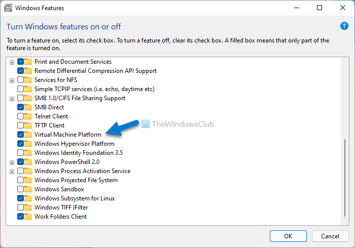 Error 0x80370102 The Virtual machine could not be started because a required feature is not installed