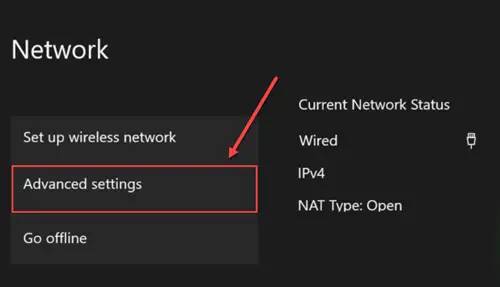 Xbox Advanced Settings