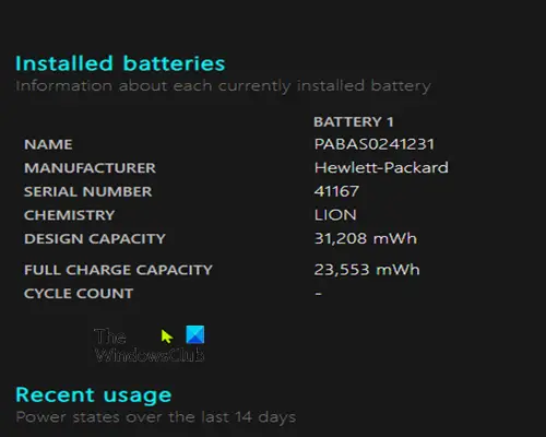 Battery Report