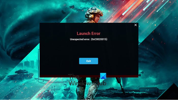 Battlefield 2042 Launch Error 0xC0020015