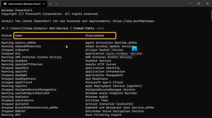 Enable, Disable, Start, Stop, or Restart Services-PowerShell