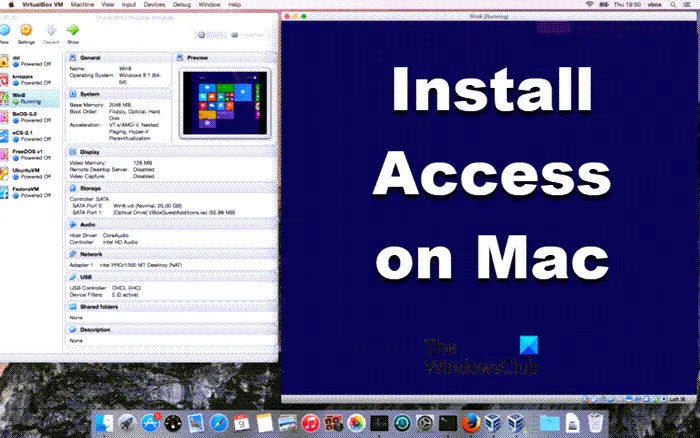 Install access on mac