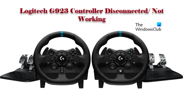 Logitech G923 Controller Disconnected or Not working