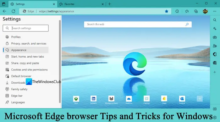 Microsoft Edge Browser Tips and Tricks for Windows 11/10