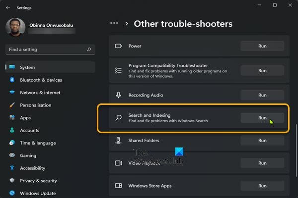 Search and Indexing Troubleshooter-11