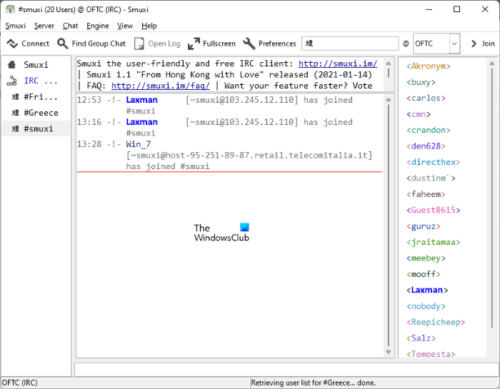Best free IRC Clients for Windows 11