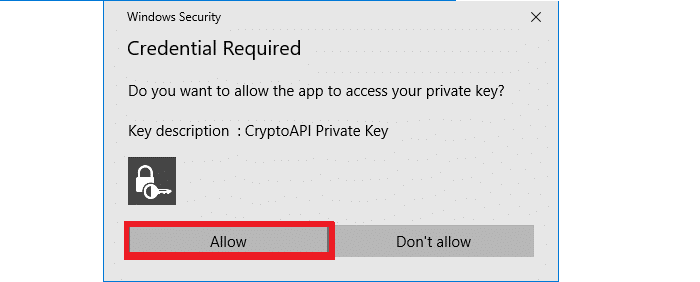 allow outlook to send secure email