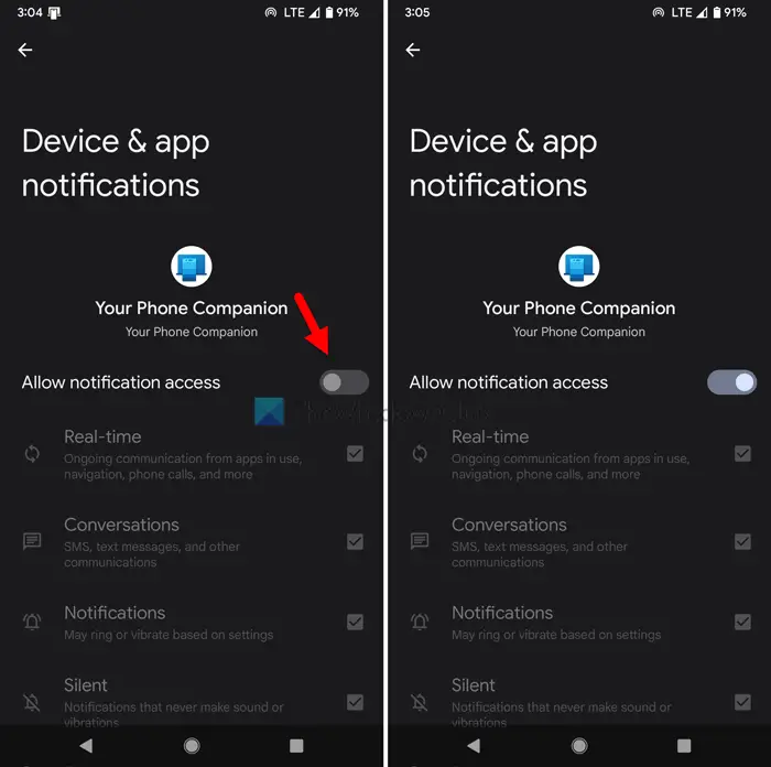 How to receive Android notifications on Windows 11/10