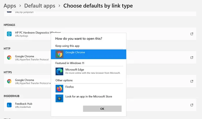 How to change default browser when opening hyperlink in Excel