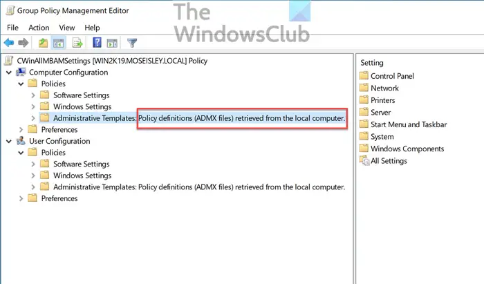 edit domain Group Policy objects