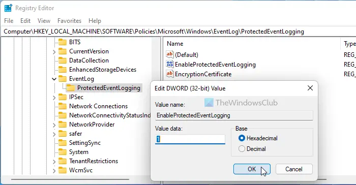 How to enable or disable Protected Event Logging in Windows 11/10