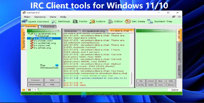 irc client tools for windows