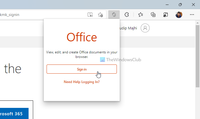 A quicker way to access and create Office documents on Microsoft Edge browser