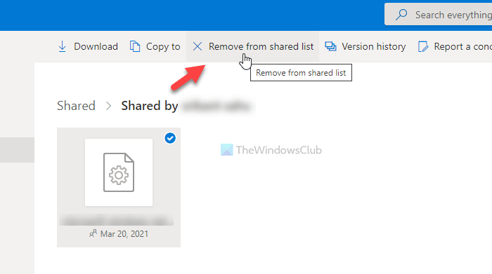 How to remove shared files from OneDrive, Google Drive, Dropbox 
