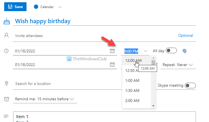 Come utilizzare il calendario di Outlook come app per l'elenco delle cose da fare 
